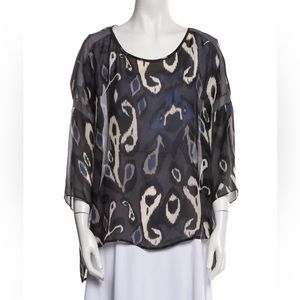 Silk printed Blouse